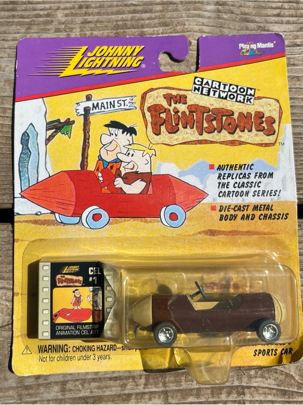 Johnny Lightning The Flintstones Die-Cast Sports Car - Brown